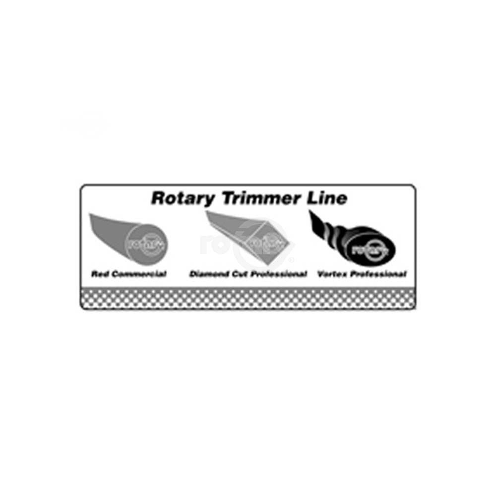 Rotary - 10425 - CARD HEADER FOR TRIMMER LINE DISPLAY - Rotary Parts Store