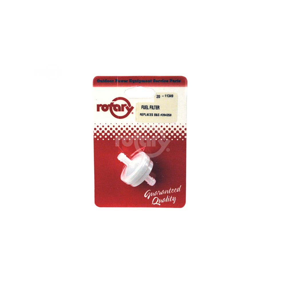 Rotary - 11349 - FILTER FUEL 1/4" ROUND CARDED - Rotary Parts Store