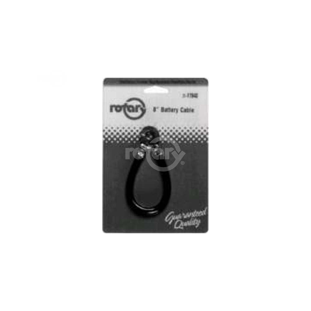 Rotary - 11940 - CABLE BATTERY CARDED 8" BLACK - Rotary Parts Store