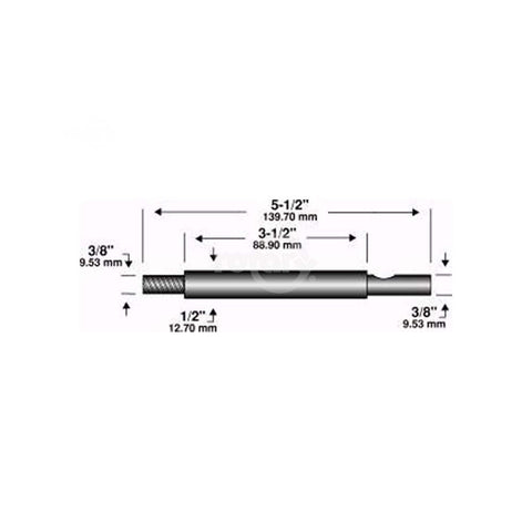 Rotary - 1252 - SHAFT EDGER 5-1/2"X3/8"X 3/8"                                