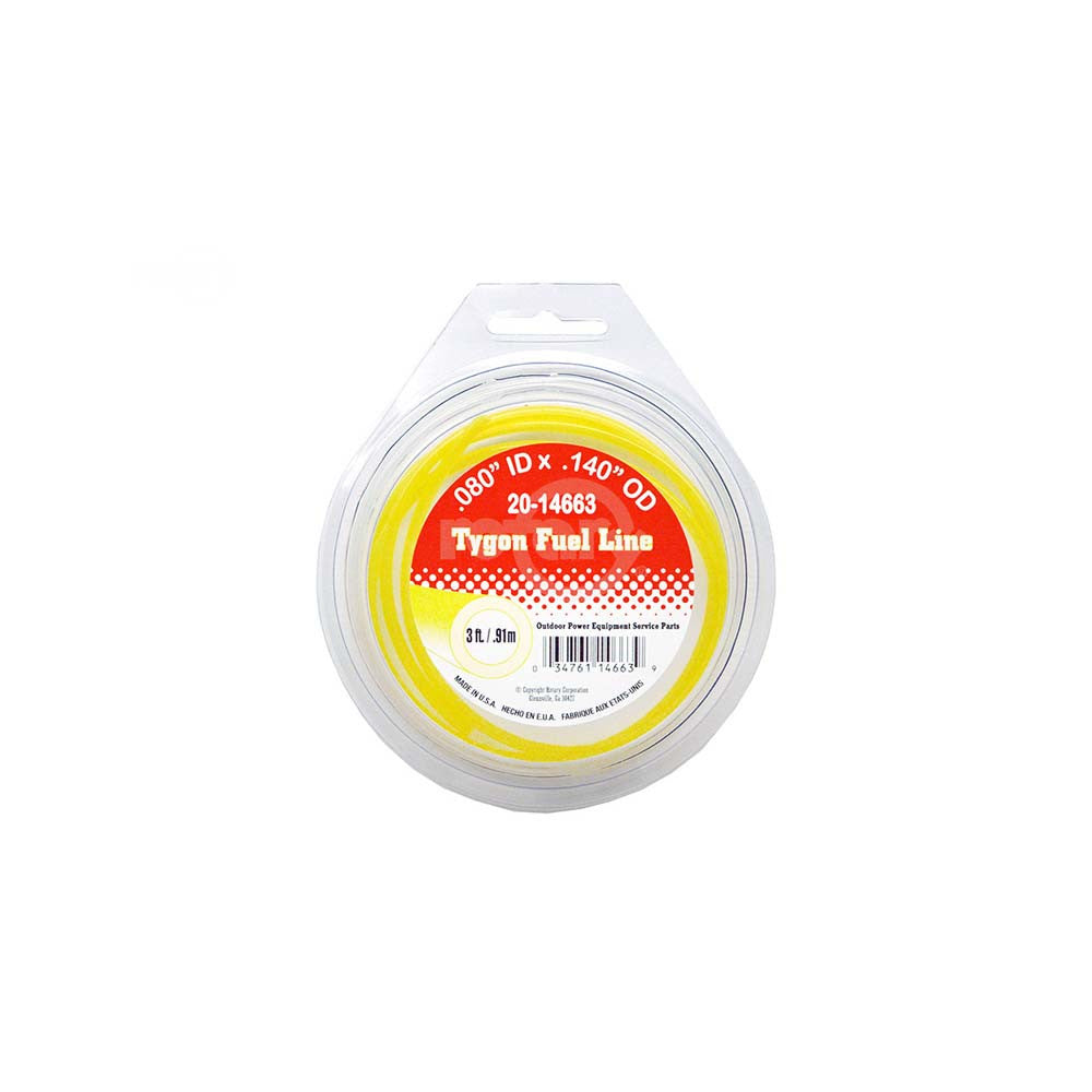 Rotary - 14663 - 3' PACKAGE FUEL LINE .080 ID X .140 OD                       