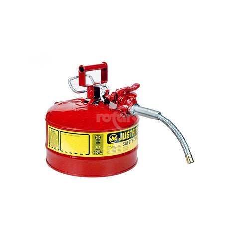 Rotary - 14781 - JUSTRITE 2.5 GALLON SAFETY CAN W/HOSE                        