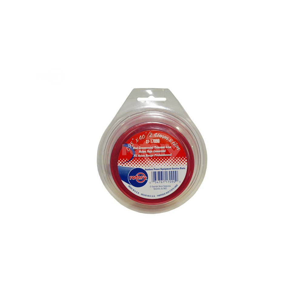 Rotary - 17090 - .095 X 40' LOOP RED TRIMMER LINE                             