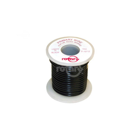 Rotary - 6712 - WIRE PRIMARY BLACK 16 AWG 25'                                