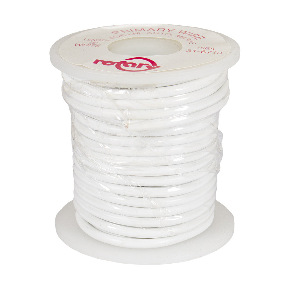 Rotary - 6713 - WIRE WHITE PRIMARY 16 AWG 25'                                