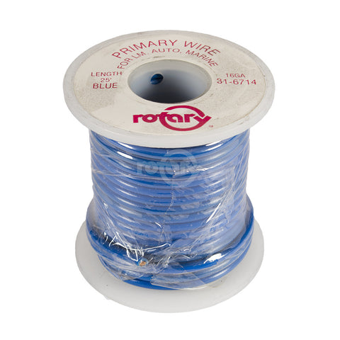Rotary - 6714 - WIRE BLUE PRIMARY 16 AWG 25'                                 