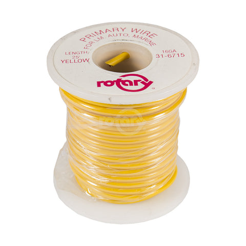Rotary - 6715 - WIRE YELLOW PRIMARY 16 AWG 25'                               